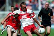 20 August 2000; Damien Canning of Derry during the All-Ireland Minor Football Championship Semi-Final match between Cork and Derry at Croke Park in Dublin. Photo by John Mahon/Sportsfile