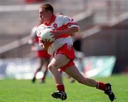 20 August 2000; Gary McMaster of Derry during the All-Ireland Minor Football Championship Semi-Final match between Cork and Derry at Croke Park in Dublin. Photo by Ray McManus/Sportsfile