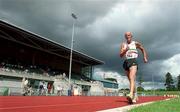 20 August 2000; Adrian Walshe of Limerick AC, in action in the Men's 10k Walk during the AAI National Track and Field Championships of Ireland at Morton Stadium in Dublin. Photo by Brendan Moran/Sportsfile