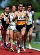 20 August 2000; Mark Carroll of Leevale AC, Cork, leads the field in the Men's 5000m during the AAI National Track and Field Championships of Ireland at Morton Stadium in Dublin. Photo by Brendan Moran/Sportsfile