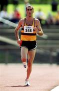 20 August 2000; Mark Carroll of Leevale AC, Cork, in action in the Men's 5000m during the AAI National Track and Field Championships of Ireland at Morton Stadium in Dublin. Photo by Brendan Moran/Sportsfile