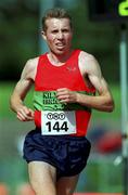 20 August 2000; Seamus Power of Kilmurry Ibrickane AC, Clare, in action in the Men's 5000m during the AAI National Track and Field Championships of Ireland at Morton Stadium in Dublin. Photo by Brendan Moran/Sportsfile