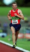 20 August 2000; Seamus Power of Kilmurry Ibrickane AC, Clare, in action in the Men's 5000m during the AAI National Track and Field Championships of Ireland at Morton Stadium in Dublin. Photo by Brendan Moran/Sportsfile