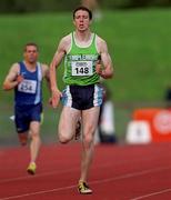 20 August 2000; Tom Coman of Templemore AC, Tipperary, in action during the Men's 400m during the AAI National Track and Field Championships of Ireland at Morton Stadium in Dublin. Photo by Brendan Moran/Sportsfile