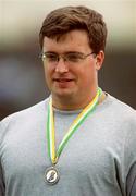 20 August 2000; Discus Thrower John Menton of Donore Harriers AC, Dublin, during the AAI National Track and Field Championships of Ireland at Morton Stadium in Dublin. Photo by Brendan Moran/Sportsfile