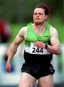 20 August 2000; John McAdorey of Ballymena Antrim AC, Antrim, in action in the Men's 100m heats during the AAI National Track and Field Championships of Ireland at Morton Stadium in Dublin. Photo by Brendan Moran/Sportsfile