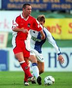 5 August 2000; Paul Byrne of St Patrick's Athletic during the pre-season friendly match between St Patrick's Athletic and Blackburn Rovers at Richmond Park in Dublin. Photo by David Maher/Sportsfile