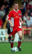 5 August 2000; Colm Foley of St Patrick's Athletic during the pre-season friendly match between St Patrick's Athletic and Blackburn Rovers at Richmond Park in Dublin. Photo by David Maher/Sportsfile