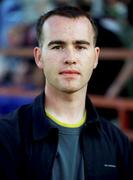 24 August 2000; FAI Official Stephen Finn prior to the UEFA Cup Qualifying Round Second Leg match between Bohemians and Aberdeen at Tolka Park in Dublin. Photo by David Maher/Sportsfile