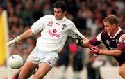 27 August 2000; Martin Lynch of Kildare in action against Michael Donnellan of Galway during the Bank of Ireland All-Ireland Senior Football Championship Semi-Final match between Galway and Kildare at Croke Park in Dublin. Photo by Matt Browne/Sportsfile