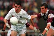 27 August 2000; John Doyle of Kildare in action against Joe Bergin of Galway during the Bank of Ireland All-Ireland Senior Football Championship Semi-Final match between Galway and Kildare at Croke Park in Dublin. Photo by Matt Browne/Sportsfile