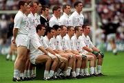 27 August 2000; The Kildare team prior to the Bank of Ireland All-Ireland Senior Football Championship Semi-Final match between Galway and Kildare at Croke Park in Dublin. Photo by Ray McManus/Sportsfile