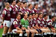 27 August 2000; The Galway team prior to the Bank of Ireland All-Ireland Senior Football Championship Semi-Final match between Galway and Kildare at Croke Park in Dublin. Photo by Ray McManus/Sportsfile