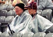 27 August 2000; Galway supporters watch the Bank of Ireland All-Ireland Senior Football Championship Semi-Final match between Galway and Kildare at Croke Park in Dublin. Photo by John Mahon/Sportsfile