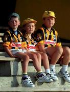 28 August 2000; Young Kilkenny supporters watch their team during Senior Hurling Squad Training and Press Conference at Nowlan Park in Kilkenny. Photo by Ray McManus/Sportsfile