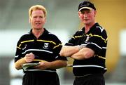 28 August 2000; Selector Johnny Walsh, left, and manager Brian Cody during Kilkenny Senior Hurling Squad Training and Press Conference at Nowlan Park in Kilkenny. Photo by Ray McManus/Sportsfile