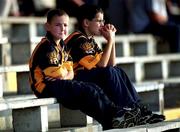 28 August 2000; Young Kilkenny supporters watch their team during Senior Hurling Squad Training and Press Conference at Nowlan Park in Kilkenny. Photo by David Maher/Sportsfile