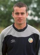 30 August 2000; Shay Given of Republic of Ireland prior to the team's departure for the first game against Holland in their 2002 FIFA World Cup Qualifying Campaign. Photo by David Maher/Sportsfile