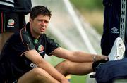 30 August 2000; Niall Quinn during Republic of Ireland Squad Training at the AUL Sports Complex in Clonshaugh, Dublin. Photo by David Maher/Sportsfile