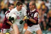 27 August 2000; Brian Murphy of Kildare in action against Ray Silke of Galway during the Bank of Ireland All-Ireland Senior Football Championship Semi-Final match between Galway and Kildare at Croke Park in Dublin. Photo by Aoife Rice/Sportsfile