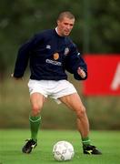 30 August 2000; Roy Keane during Republic of Ireland Squad Training at the AUL Sports Complex in Clonshaugh, Dublin. Photo by David Maher/Sportsfile