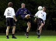 31 August 2000; Roy Keane and Gary Kelly, right, during Republic of Ireland Squad Training at the Sport Park Riekershaven in Amsterdam, Netherlands. Photo by David Maher/Sportsfile