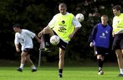 31 August 2000; Roy Keane during Republic of Ireland Squad Training at the Sport Park Riekershaven in Amsterdam, Netherlands. Photo by David Maher/Sportsfile