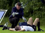 31 August 2000; Alan Kelly, left, and Roy Keane during Republic of Ireland Squad Training at the Sport Park Riekershaven in Amsterdam, Netherlands. Photo by David Maher/Sportsfile