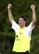 31 August 2000; Niall Quinn during Republic of Ireland Squad Training at the Sport Park Riekershaven in Amsterdam, Netherlands. Photo by Matt Browne/Sportsfile