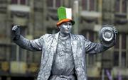 1 September 2000; A Dutch street mime artist shows his support for the Republic of Ireland in Amsterdam, Netherlands. Photo by Matt Browne/Sportsfile