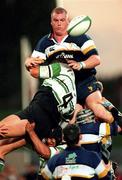 1 September 2000; Victor Costello of Leinster wins a lineout from Mark McConnell of Connacht during the Guinness Interprovincial Rugby Championship match between Leinster and Connacht at Donnybrook Stadium in Dublin. Photo by Aoife Rice/Ssportsfile