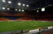1 September 2000; A general view of Republic of Ireland Squad Training at the Amsterdam Arena in Amsterdam, Netherlands. Photo by Matt Browne/Sportsfile