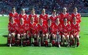 3 September 2000; The Cork team prior to the All-Ireland Senior Junior Championship Final match between Cork and Derry at Croke Park in Dublin. Photo by Brendan Moran/Sportsfile