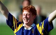 3 September 2000; Deirdre Hughes of Tipperary celebrates after the All-Ireland Senior Camogie Championship Final match between Cork and Tipperary at Croke Park in Dublin. Photo by Pat Murphy/Sportsfile