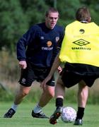 30 August 2000; Richard Dunne during Republic of Ireland Squad Training at the AUL Sports Complex in Clonshaugh, Dublin. Photo by David Maher/Sportsfile