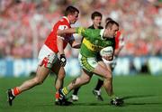 2 September 2000; John Crowley of Kerry in action against Justin McNulty of Armagh during the Bank of Ireland All-Ireland Senior Football Championship Semi-Final replay match between Kerry and Armagh at Croke Park in Dublin. Photo by Aoife Rice/Sportsfile