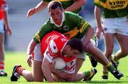 2 September 2000; Paul McGrane of Armagh in action against Donal Daly of Kerry during the Bank of Ireland All-Ireland Senior Football Championship Semi-Final replay match between Kerry and Armagh at Croke Park in Dublin. Photo by Brendan Moran/Sportsfile