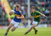 5 July 2015; Brendan Martin, Tipperary, in action against Darren Brosnan, Kerry. Electric Ireland Munster GAA Football Minor Championship Final, Kerry v Tipperary. Fitzgerald Stadium, Killarney, Co. Kerry. Picture credit: Eoin Noonan / SPORTSFILE