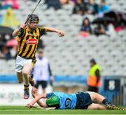 5 July 2015; Tadhg O'Dwyer, Kilkenny, goes past Carl Sammon, Dublin, on his way to scoring his side's first goal.  Electric Ireland Leinster GAA Hurling Minor Championship Final, Kilkenny v Dublin. Croke Park, Dublin. Picture credit: David Maher / SPORTSFILE