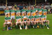 4 July 2015; The Offaly team. GAA Hurling All-Ireland Senior Championship, Round 1, Clare v Offaly. Cusack Park, Ennis, Co. Clare. Picture credit: Stephen McCarthy / SPORTSFILE