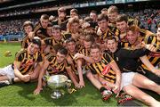 5 July 2015; The Kilkenny players celebrate with the cup.  Electric Ireland Leinster GAA Hurling Minor Championship Final, Kilkenny v Dublin. Croke Park, Dublin.