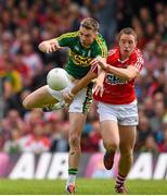 5 July 2015; Marc Ó Sé, Kerry, in action against Colm O’Neill, Cork. Munster GAA Football Senior Championship Final, Kerry v Cork. Fitzgerald Stadium, Killarney, Co. Kerry. Picture credit: Stephen McCarthy / SPORTSFILE