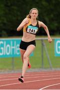 5 July 2015; Cliodna Manning, Kilkenny City Harriers A.C, Co. Kilkenny, competing in the U23 Women's 200m during the GloHealth Junior and U23 Championships of Ireland. Harriers Stadium, Tullamore, Co. Offaly. Picture credit: Seb Daly / SPORTSFILE