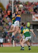 5 July 2015; Jack Kennedy, Tipperary, in action against Mark O'Connor, Kerry. Electric Ireland Munster GAA Football Minor Championship Final, Kerry v Tipperary. Fitzgerald Stadium, Killarney, Co. Kerry. Picture credit: Eoin Noonan / SPORTSFILE