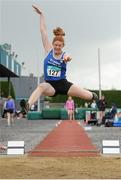 5 July 2015; Sinead O'Connor, Tralee Harriers A.C, Co. Kerry, competing in the U23 Women's Long Jump during the GloHealth Junior and U23 Championships of Ireland. Harriers Stadium, Tullamore, Co. Offaly. Picture credit: Seb Daly / SPORTSFILE