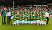 5 July 2015; The Kerry Boys and Girls teams before the Munster GAA Primary Game. Munster GAA Football Senior Championship Final, Kerry v Cork. Fitzgerald Stadium, Killarney, Co. Kerry Picture credit: Brendan Moran / SPORTSFILE