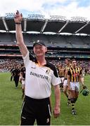 5 July 2015; Kilkenny manager Brian Cody celebrates at the end of the game. Leinster GAA Hurling Senior Championship Final, Kilkenny v Galway. Croke Park, Dublin. Picture credit: David Maher / SPORTSFILE