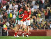 21 September 2008; Mayo players Shane Nally, left, and Robert Hennelly after the game. ESB GAA Football All-Ireland Minor Championship Final, Tyrone v Mayo, Croke Park, Dublin. Picture credit: Ray McManus / SPORTSFILE