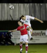 22 September 2008; Adam Hughes, Drogheda United, in action against Kieran O’Connor, Cliftonville. Setanta Sports Cup, Group One, Cliftonville v Drogheda United, Celtic Park, Belfast. Picture credit: Oliver McVeigh / SPORTSFILE