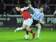 23 September 2008; Keith Fahey, St Patrick's Athletic, in action against Kevin Deery, Derry City. Setanta Cup, St Patrick's Athletic v Derry City. Richmond Park, Dublin. Picture credit: David Maher / SPORTSFILE